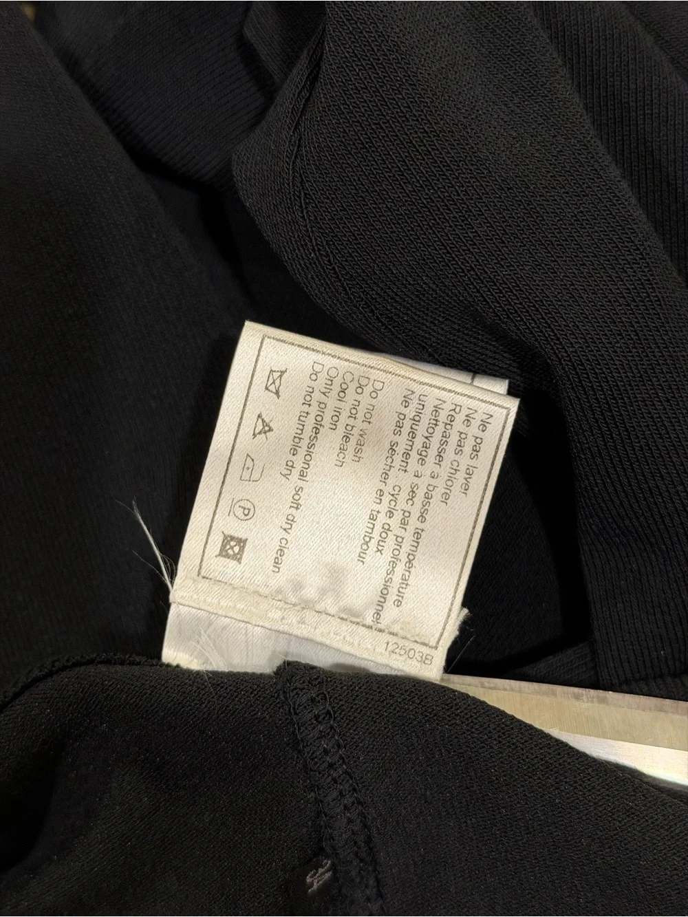 Chanel Skinny Leg Spandex Black CC Logo Pants